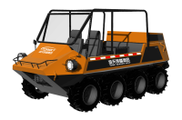 中小型水陸兩棲救援車（8&times;8，64KW，原地轉(zhuǎn)向）