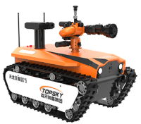 防爆消防滅火偵察機(jī)器人（D6中型，全功能款，雙向語音對(duì)講+語音控制+漏電探測(cè)+火焰識(shí)別+自主跟隨+半自住行走）